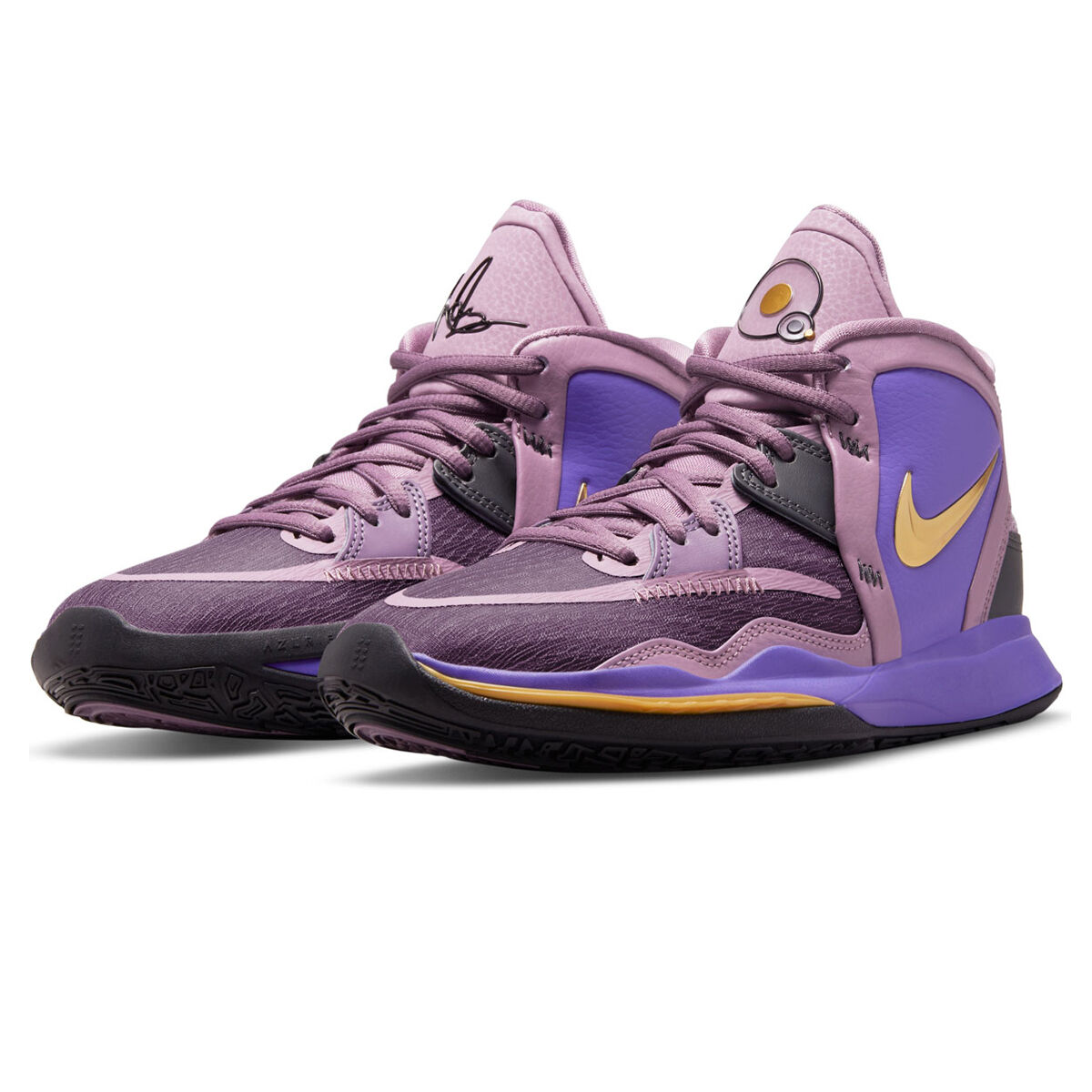 basketball shoes black and purple