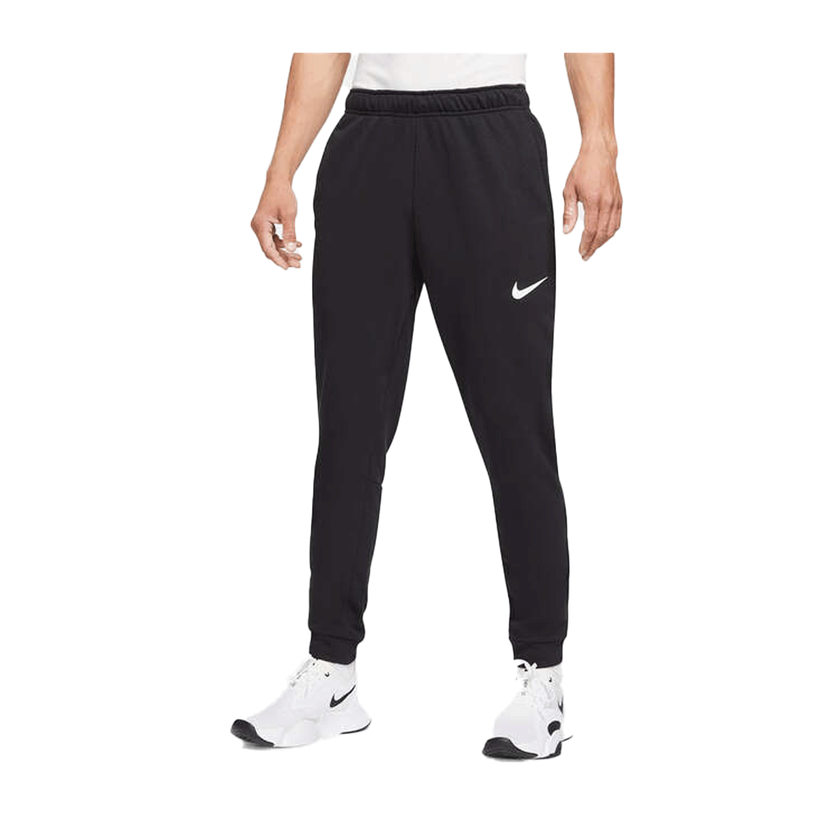Nike Sportswear Men's Dri-FIT Tapered Training Pants / Tracksuit Pants -  Black/White