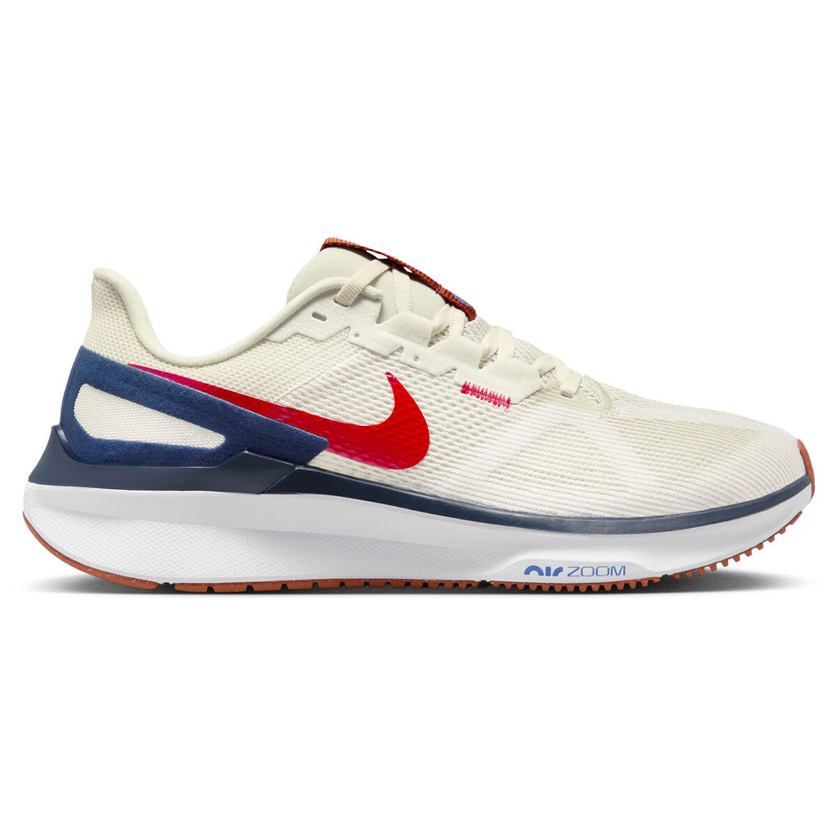 Nike Air Zoom Structure 25 Mens Running Shoes White/Red US 10 | Rebel Sport