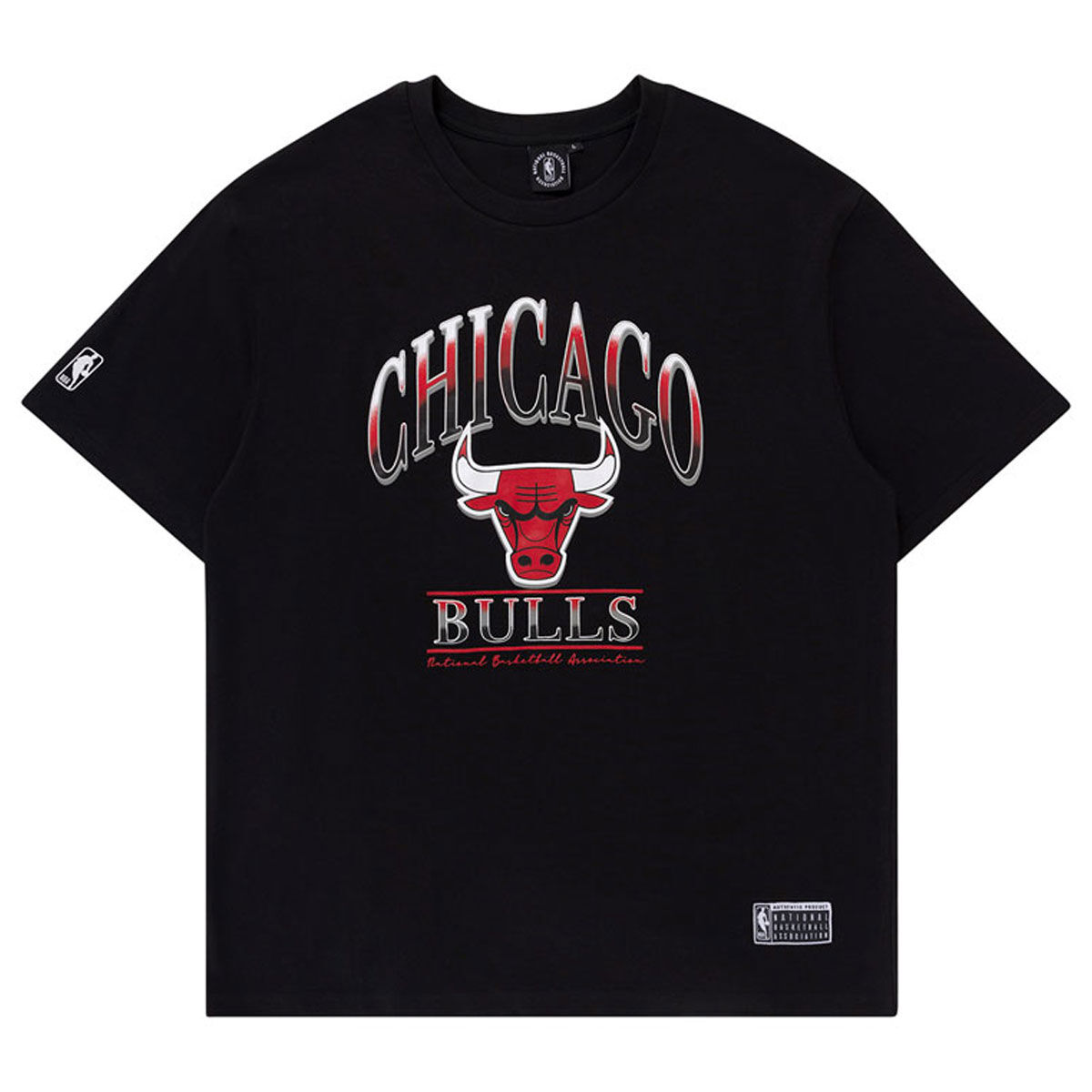 Chicago Bulls Athens Vintage Tee Black S, Black, rebel_hi-res