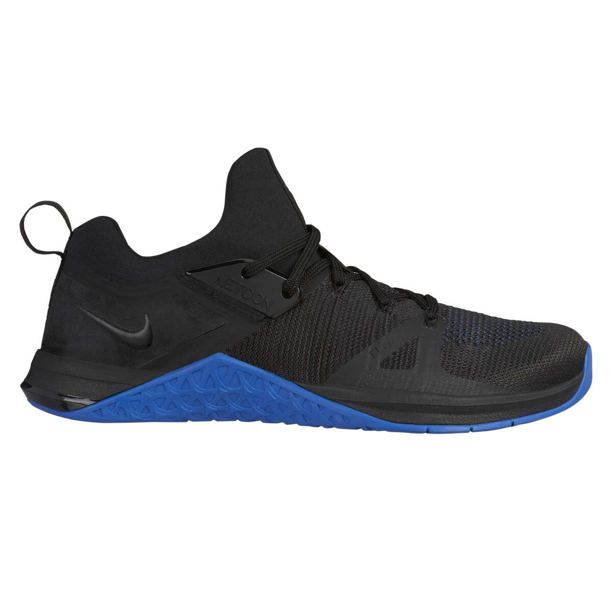 black blue nike shoes