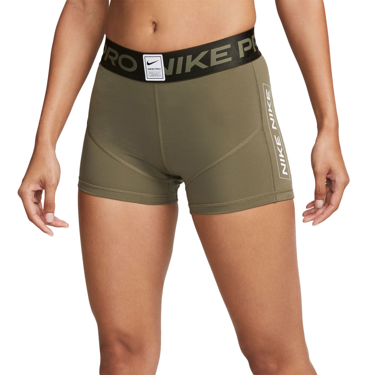 NIKE Pro Womens Compression Shorts - GREEN