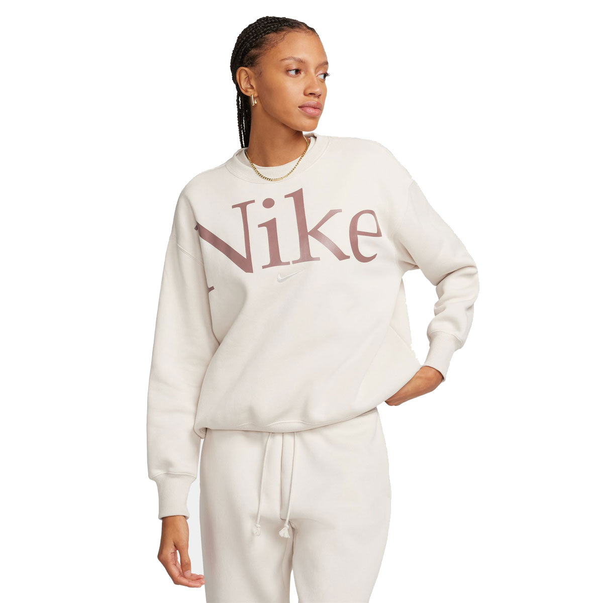 NWT $85 NIKE Sportswear Plush Women XL Mod Crop Crew-Neck Sweatshirt  Oversized