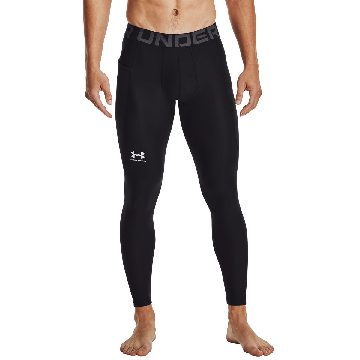 Spalding True To The Game Black & Gray Leggings Athletic Workout