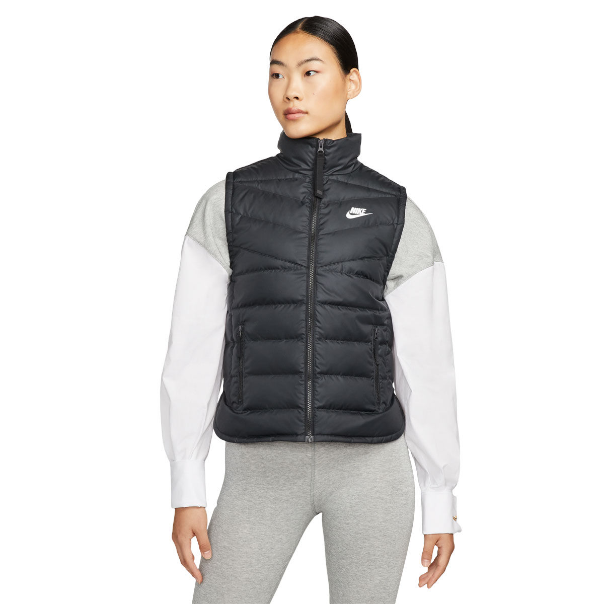 Nike Womens Sportswear Therma-FIT RPL Windrunner Vest Black XL | Rebel ...