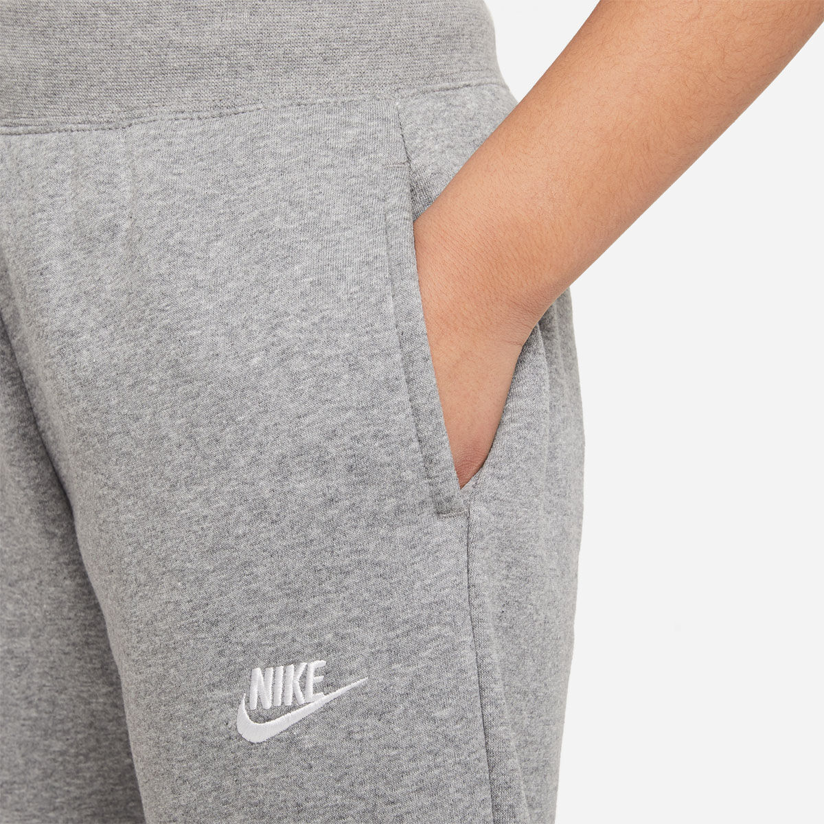 Nike Girls VF NSW Club Fleece Pants Grey XS | Rebel Sport