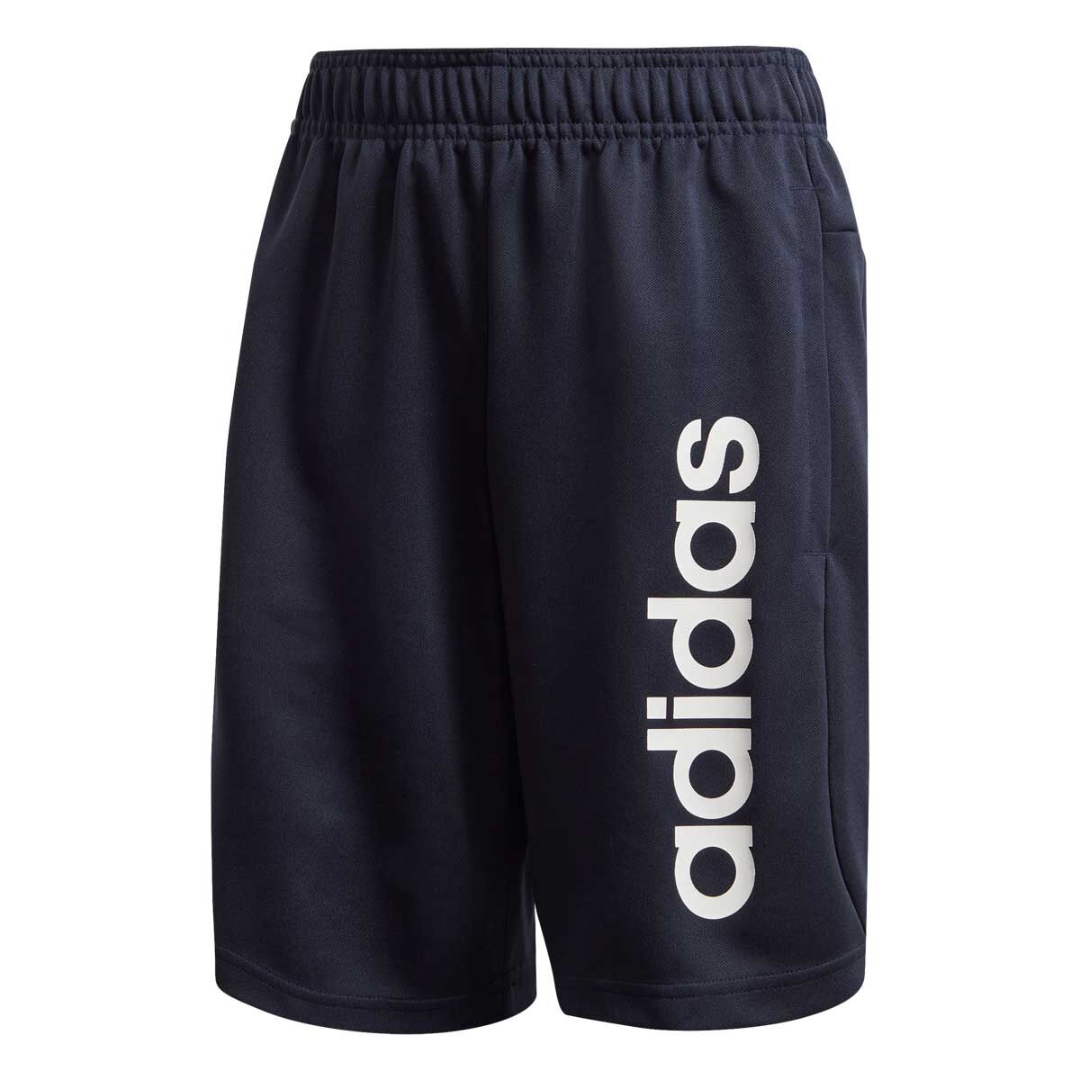 boys navy adidas shorts