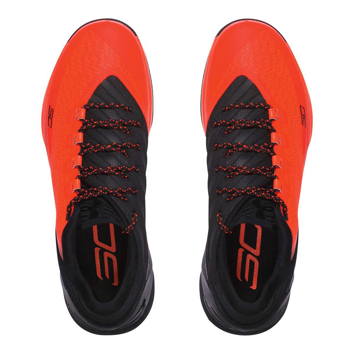 curry 3 low orange and black