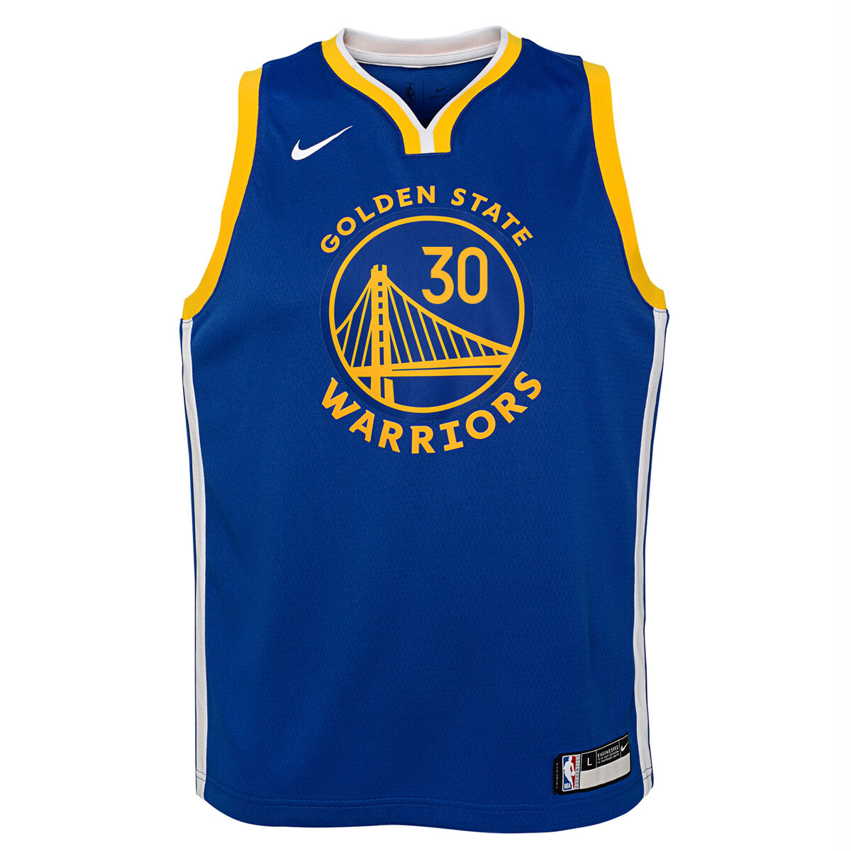 Youth Nike Stephen Curry White Golden State Warriors Hardwood