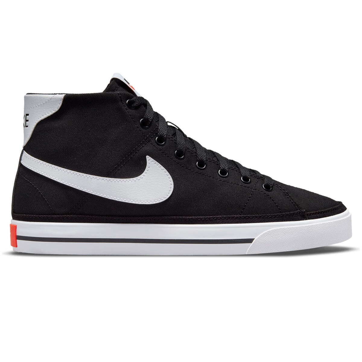 men's nike court legacy canvas mid sneakers