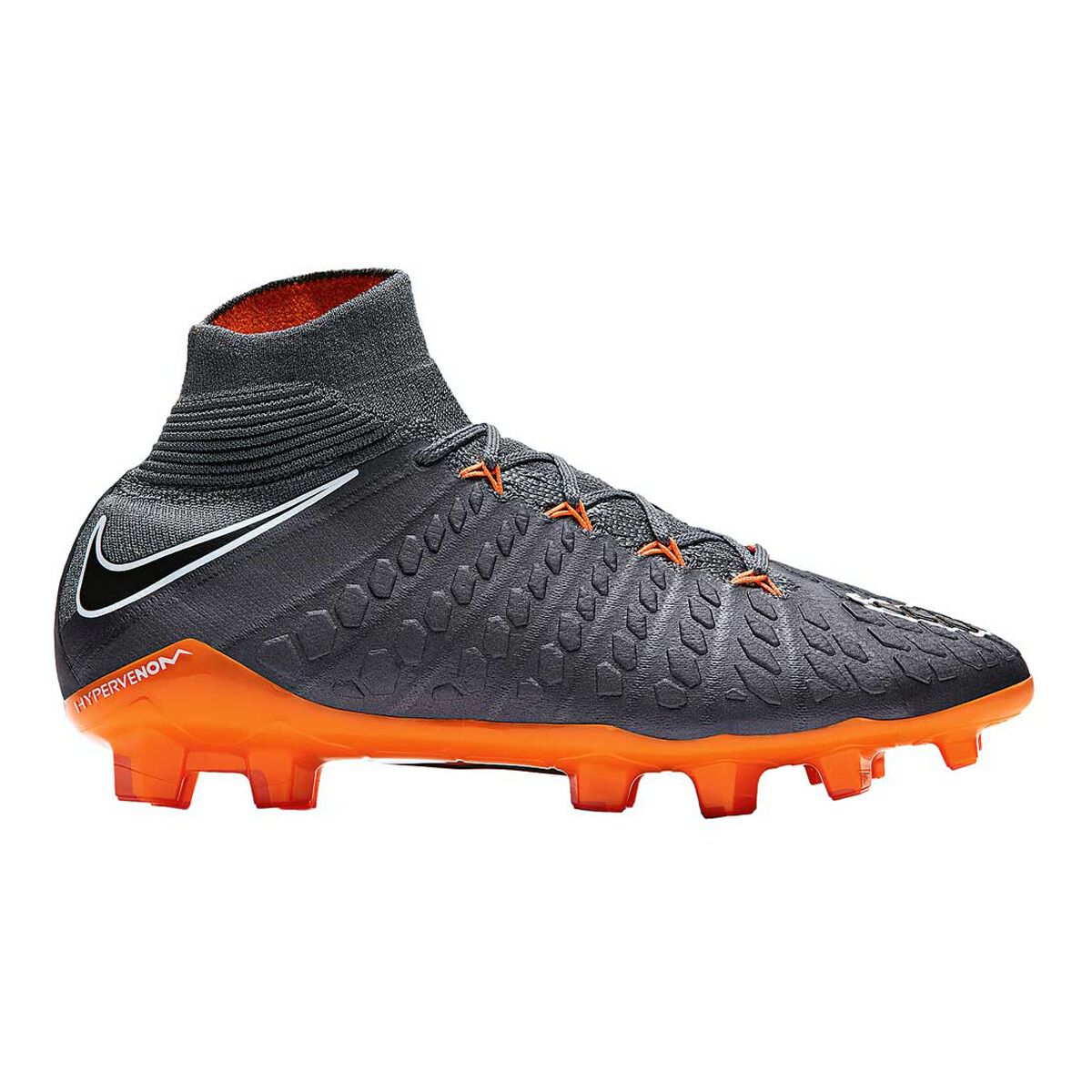 Nike Hypervenom Phantom III Elite Junior Football Boots Grey / Orange US 4  | Rebel Sport