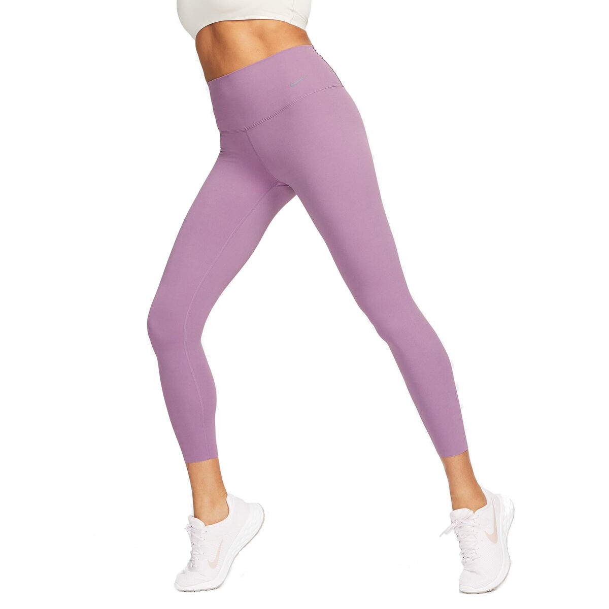 Nike Womens Zenvy Gentle Support High Waisted 7/8 Tights Purple XS