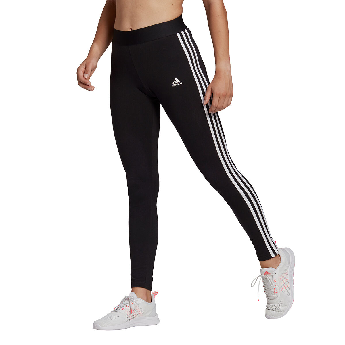 adidas Originals womens High-Waisted Tights Black XX-Small at   Women's Clothing store