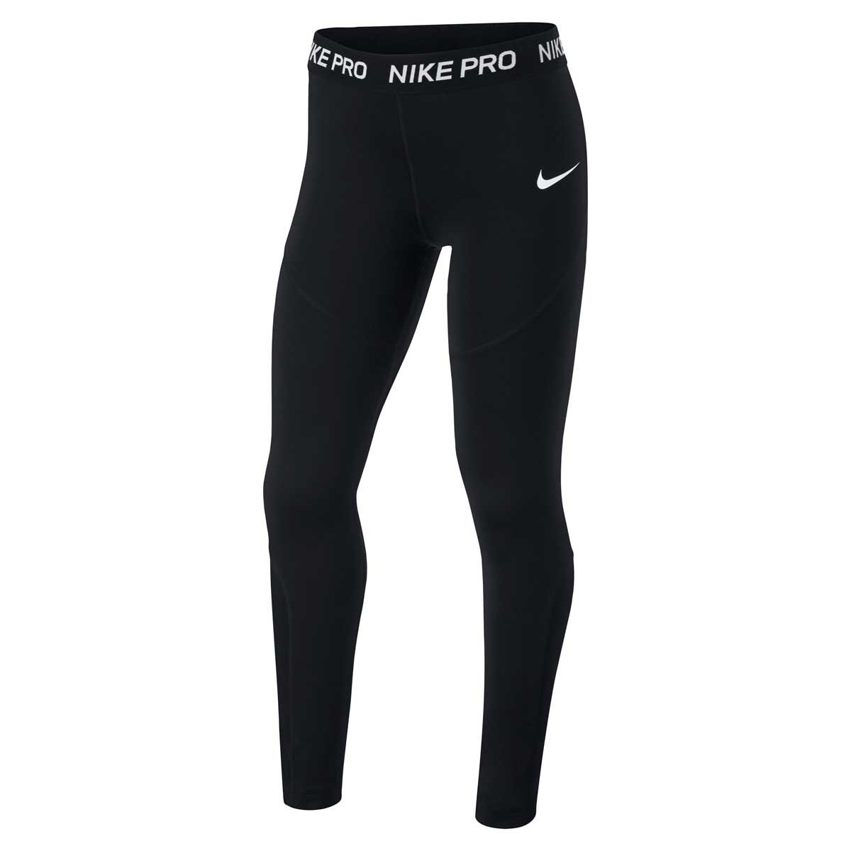 Nike Little Girls Athletic Leggings NWT Size 6 or 6X Black & White