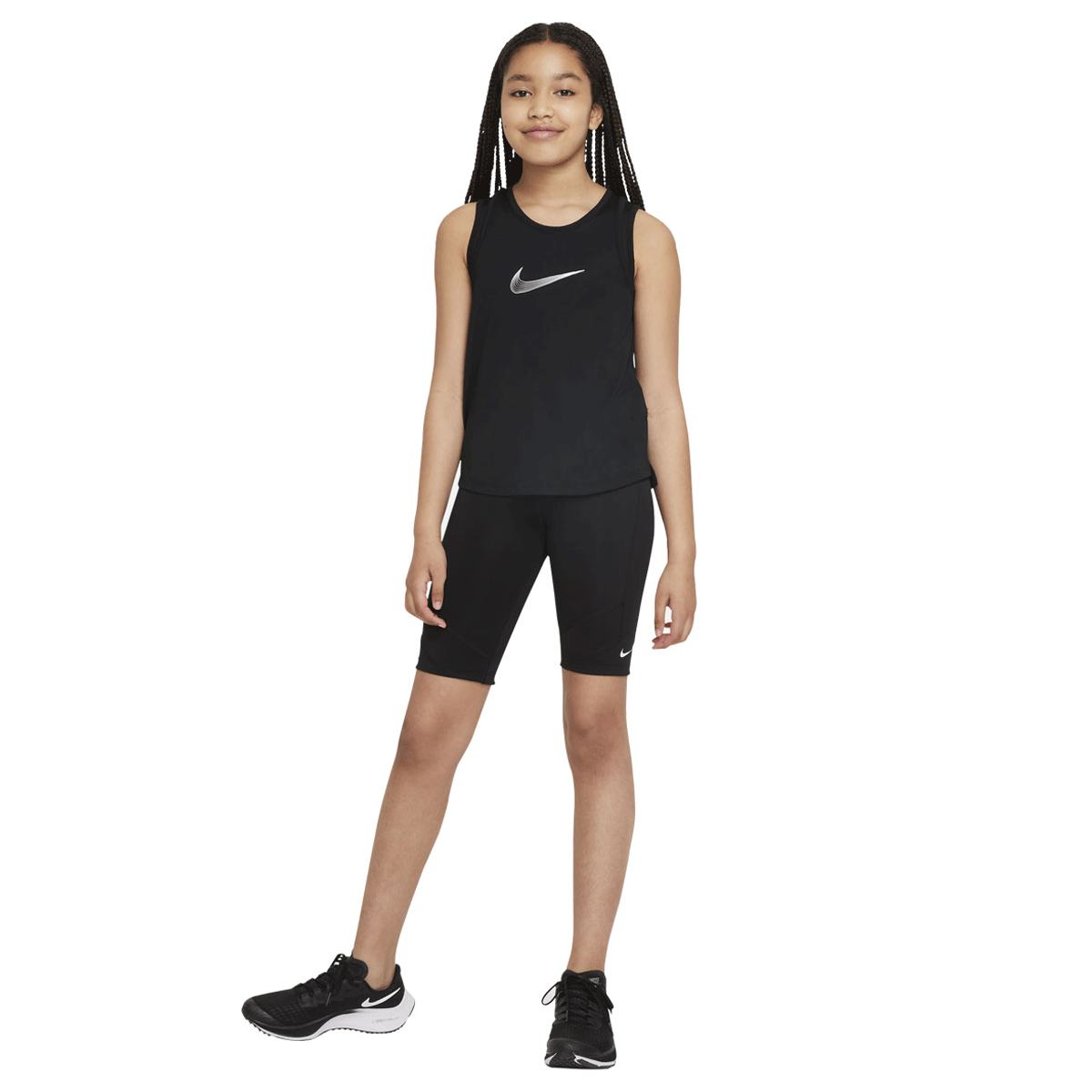 Nike Girls Dri-FIT One Bike Shorts Black XL XL | Rebel Sport