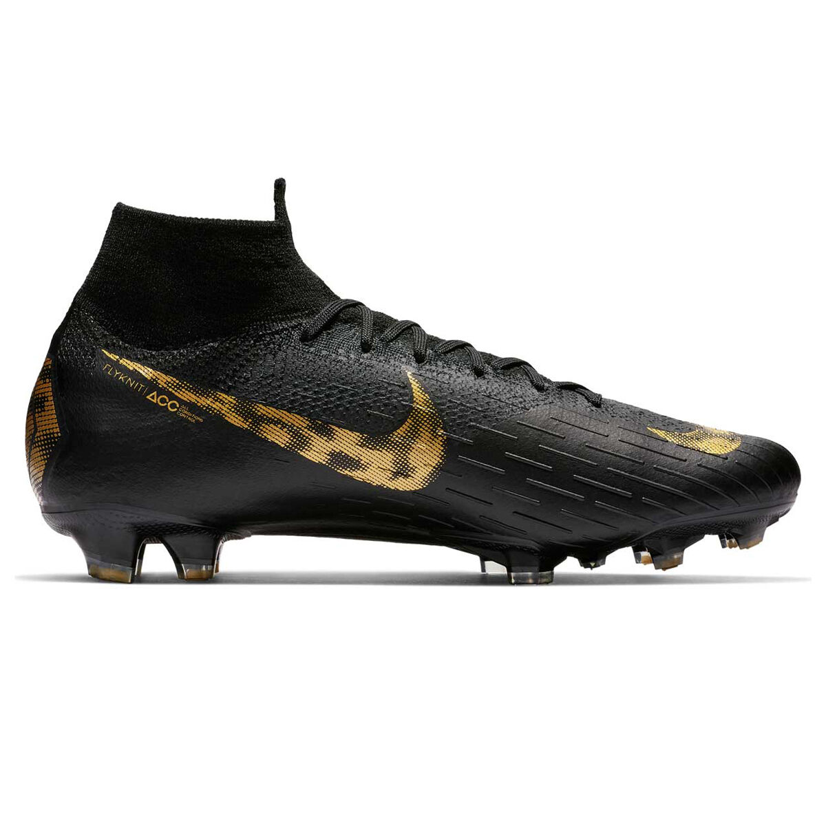 black gold nike boots