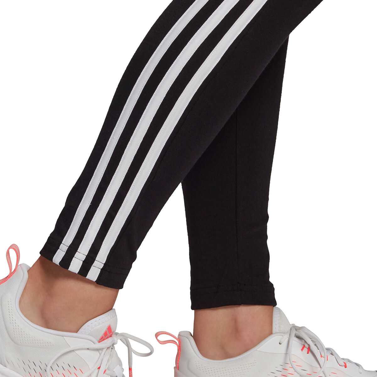 adidas Training Essentials 3-Stripes High-Waisted Short Leggings - Black, Women's Training