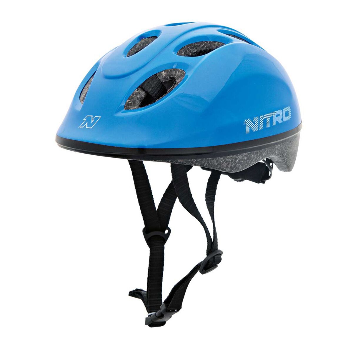 blue bicycle helmet