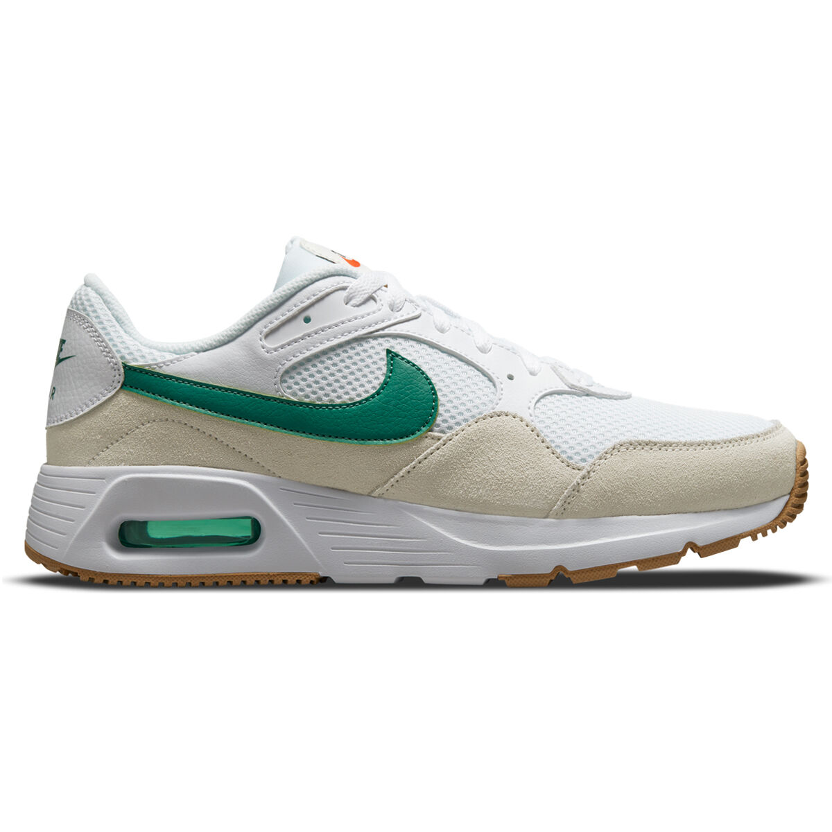 nike air max white with green