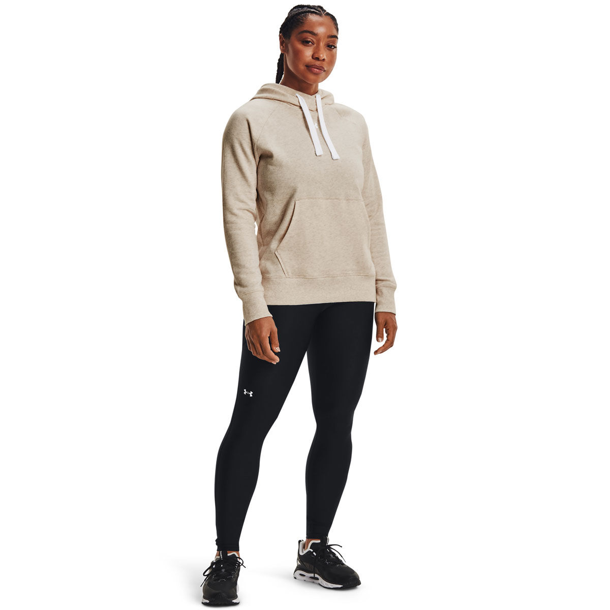Boston University Under Armour Women's All Day Pullover Hoodie - White