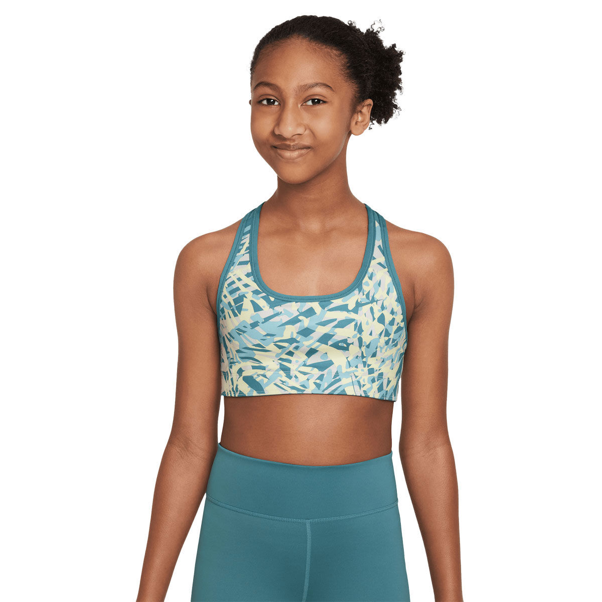 Nike Girls Swoosh Plus Reversible Bra Blue XL
