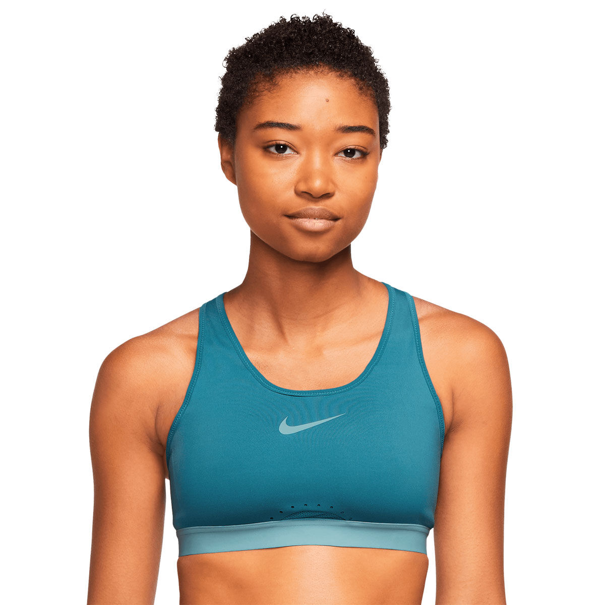 Nike Womens Swoosh Sports Bra (Orange)