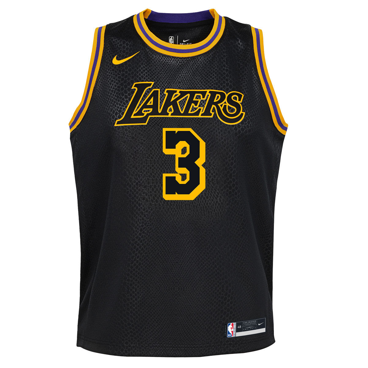 Nike Los Angeles Lakers Anthony Davis 2020/21 Kids Mamba City Edition ...