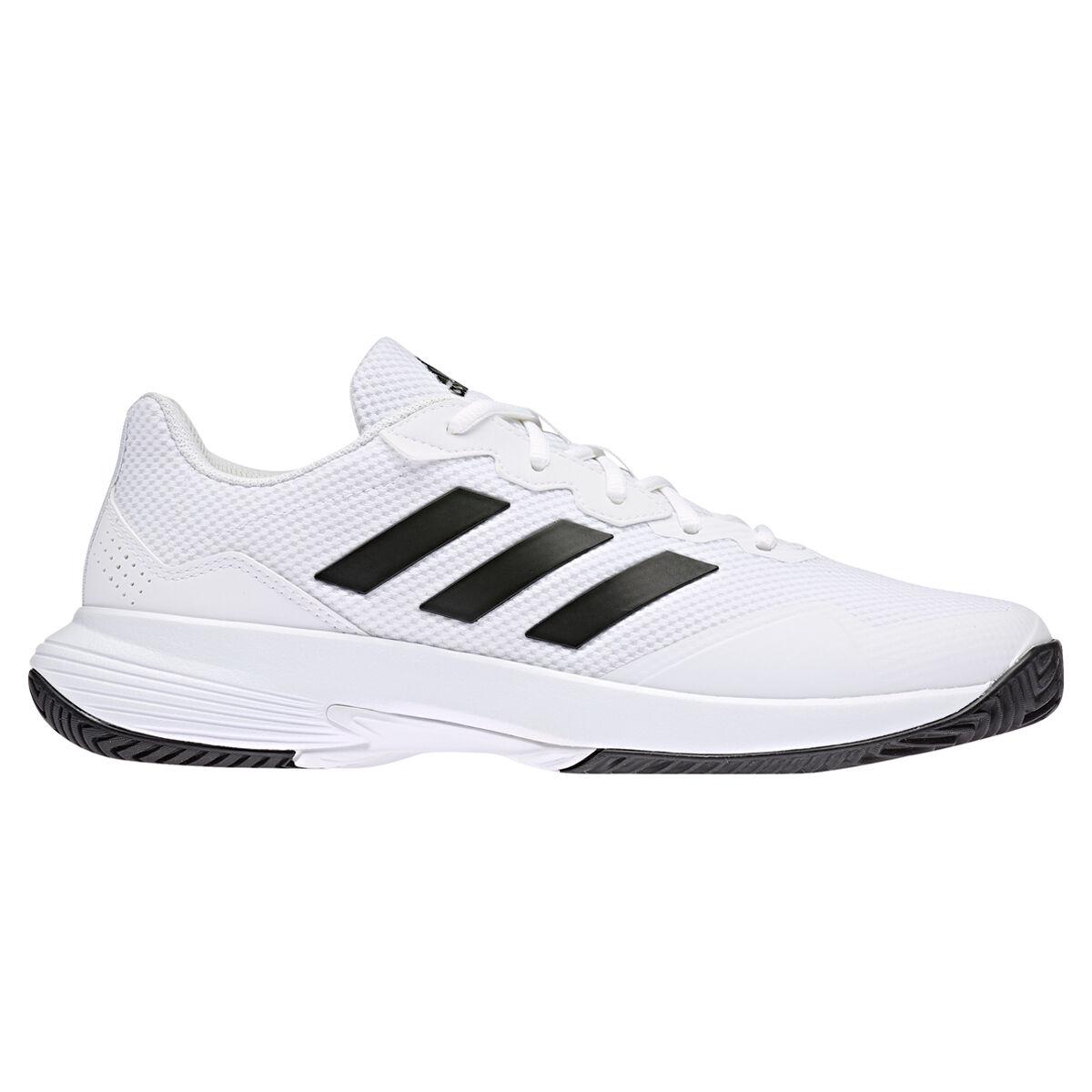 adidas GameCourt 2 Mens Tennis Shoes White/Black US 7 | Rebel Sport