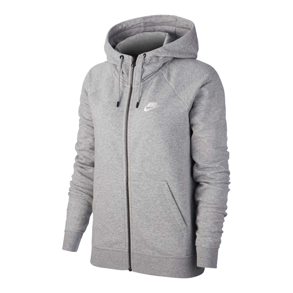 gray zip up nike hoodie