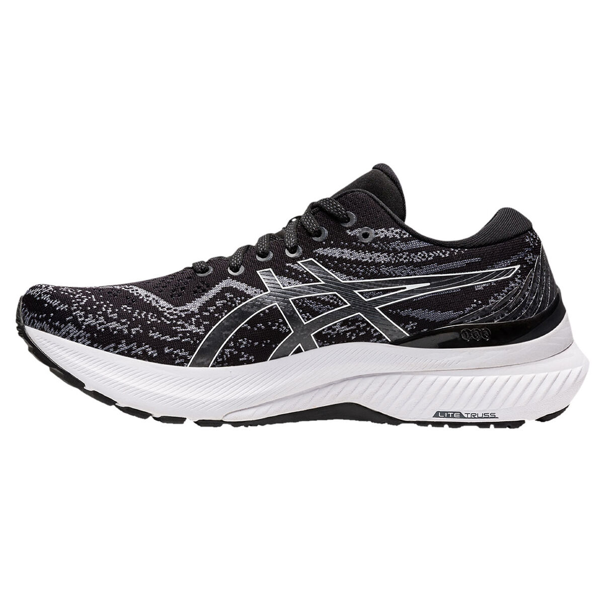 Asics gel best sale kayano black white