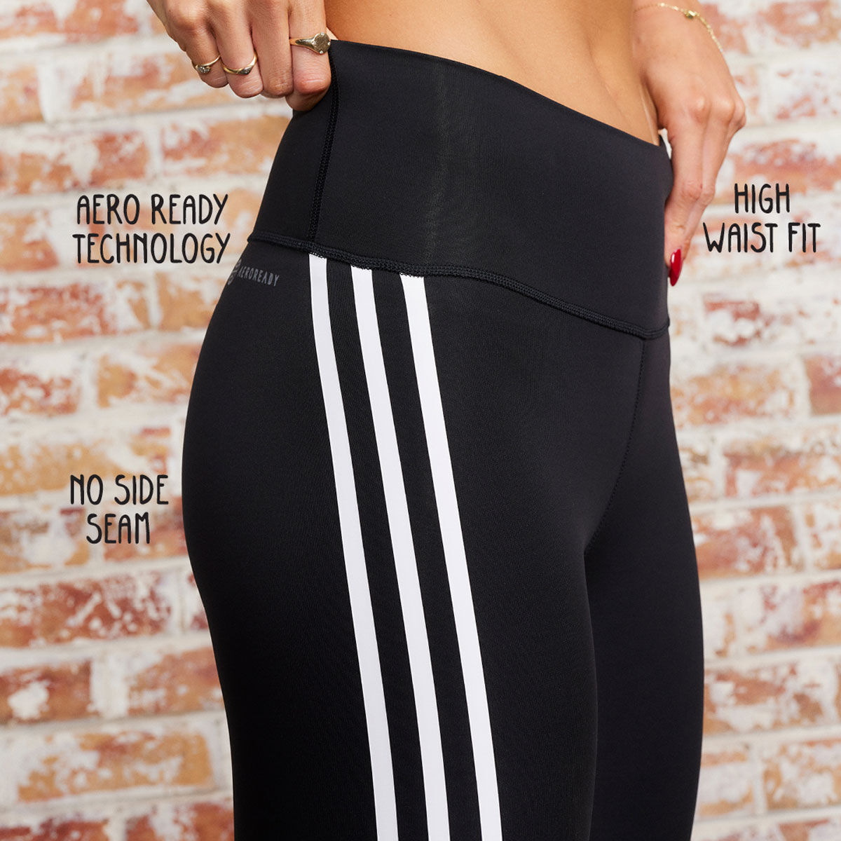 Adidas Mix Fab Tight Womens Black Graphic Yoga Workout Compression Pants,  size M