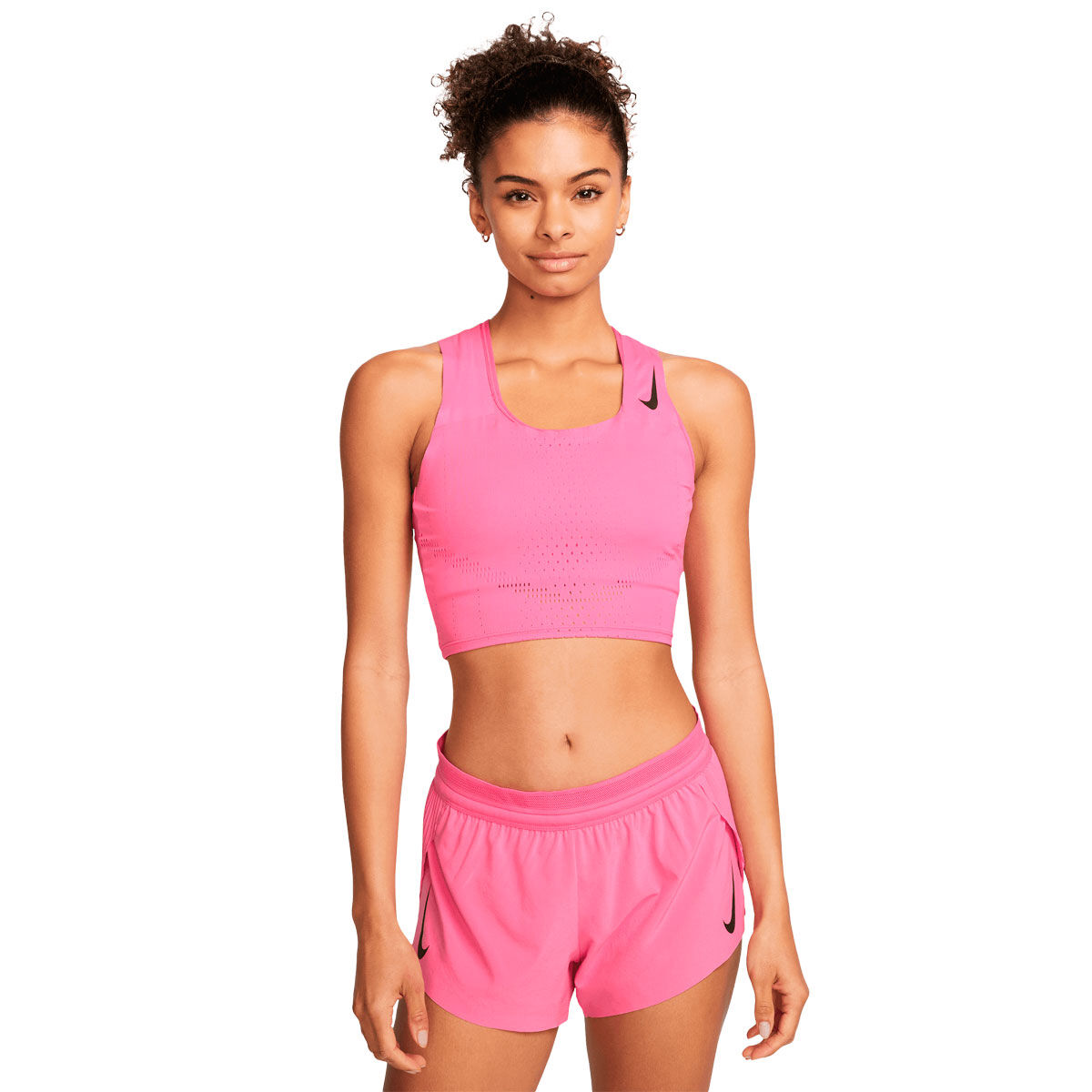 Nike Womens Dri-FIT ADV Aeroswift Racing Crop Top Pink XS