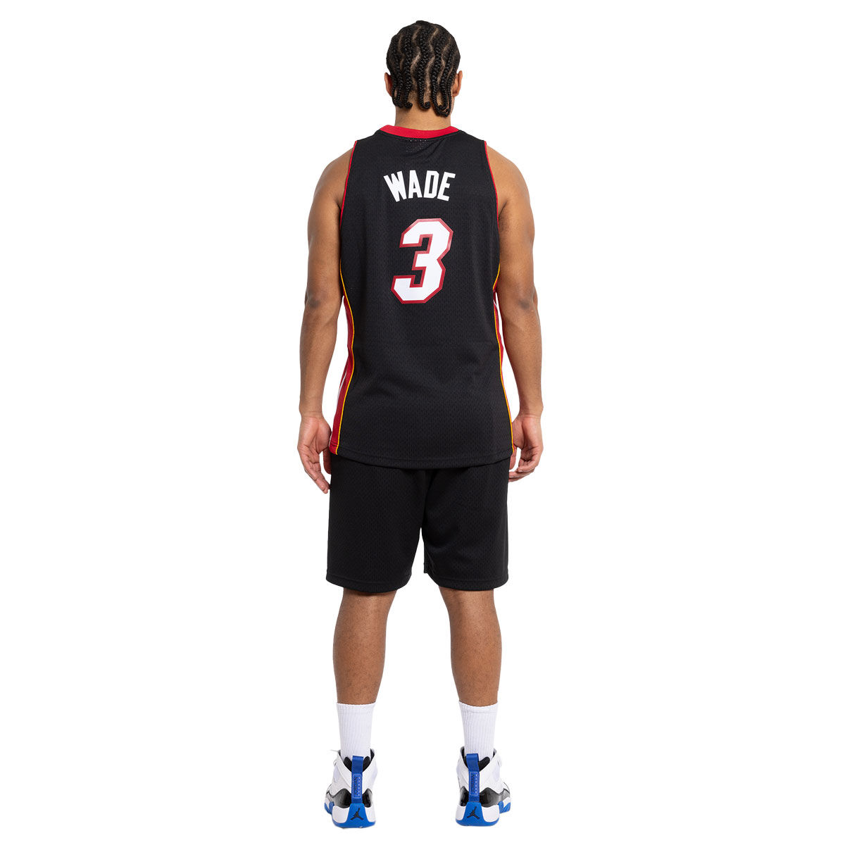 Women Miami Heat 3 Dwyane Wade Grey Static Fashion Swingman NBA Jersey