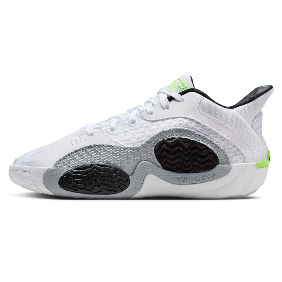 Jordan Tatum 2 GS Kids Basketball Shoes White/Green US 4, White/Green, rebel_hi-res