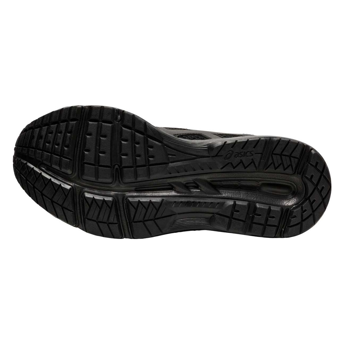 asics black sports shoes