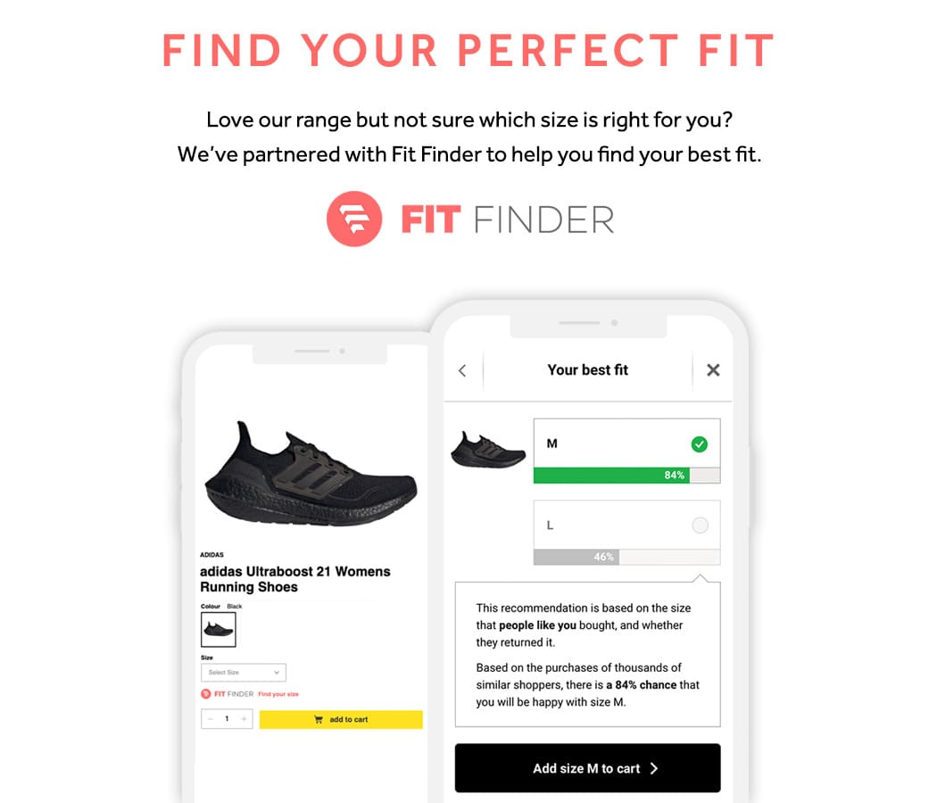 adidas fit finder